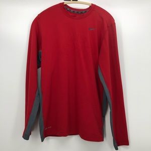 Nike Red & Gray Dri-Fit Long Sleeve 🌻